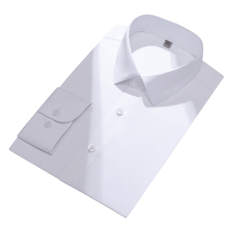 Camisa de seda de mora de lujo ligero hombres de manga larga de 70 piezas de satén cara limpia negocio sin planchar ropa de trabajo de alta gama camisa delgada