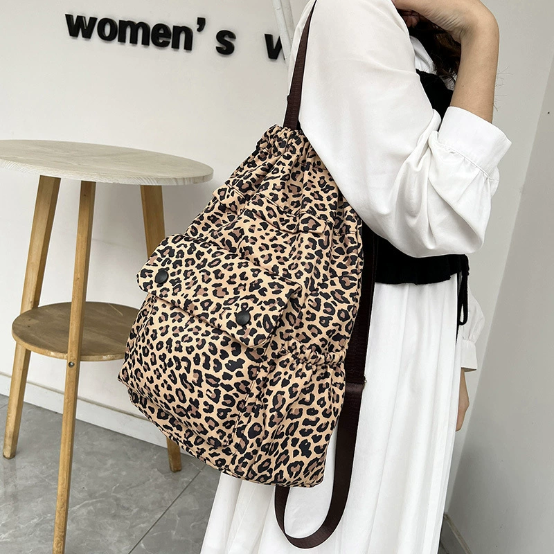 Small design universal backpack, one-shoulder bag, capacious travel bag, South Korea, drawstring