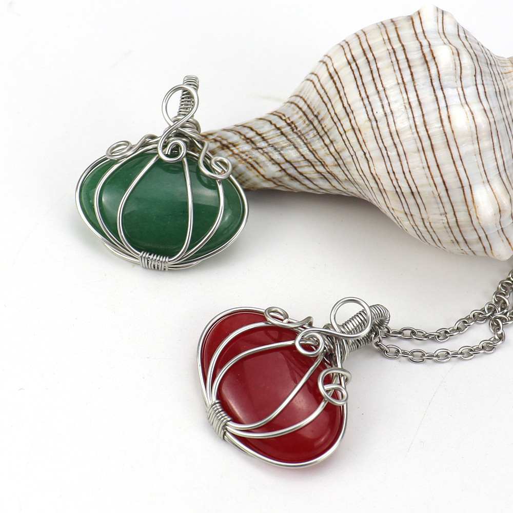 Simple Style Leaf Crystal Handmade Pendant Necklace 1 Piece