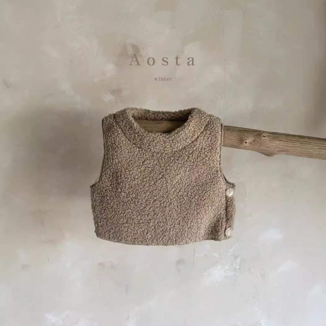 Bebé Otoño e Invierno ropa bebé Otoño e Invierno ropa de los niños coreanos Chaleco de felpa chaleco