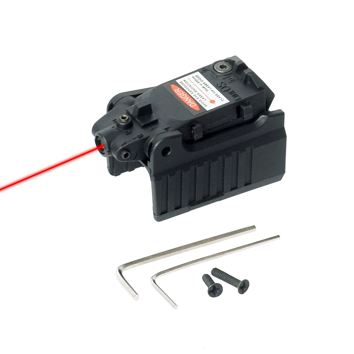 Пластиковый материал высокого базового низкого базового мини-висит под красной лазерной указкой инфракрасный лазерный прицел корректор