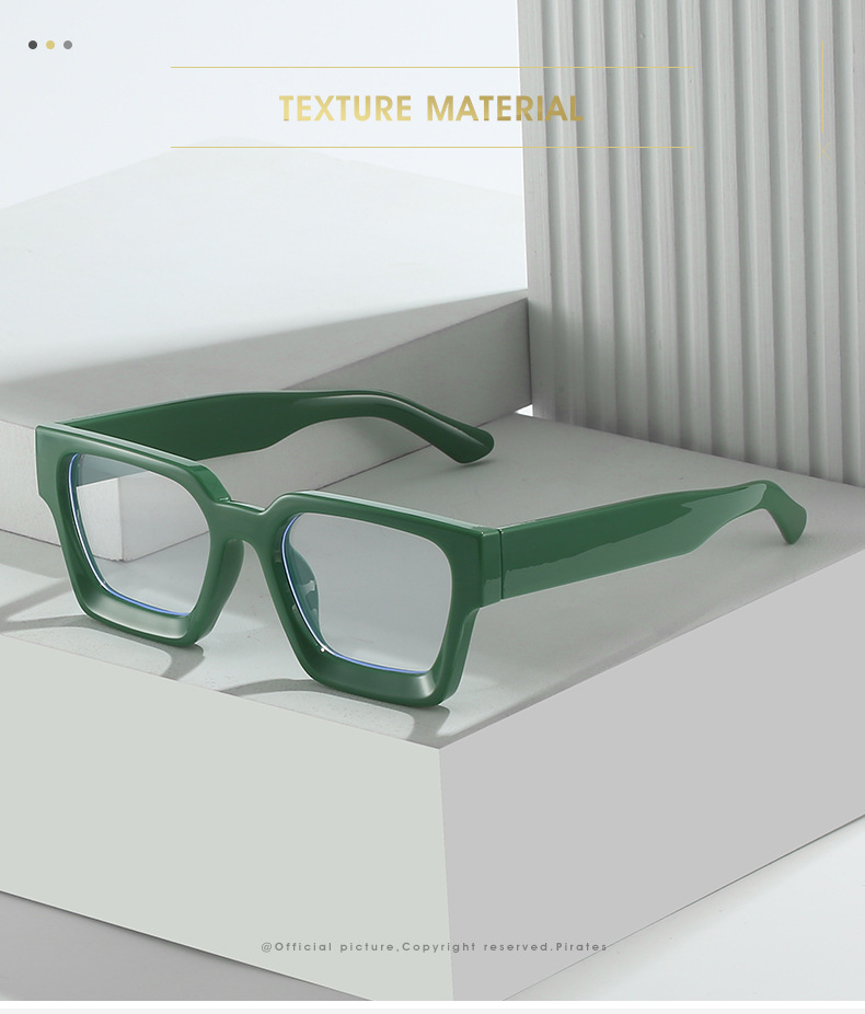45g Weight Full Frame Glasses Structure Glasses Classification Ac Lens Material Square Glasses Style Daily Occasion Solid Color, Leopard Pattern All Seasons Season Unisex Gender Simple Style Style Simple Style Solid Color Leopard Ac Square Full Frame Optical Glasses 无