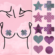 卡雅新款一次性自粘乳头贴格利特大波点胸贴透气美乳贴无痕工厂价