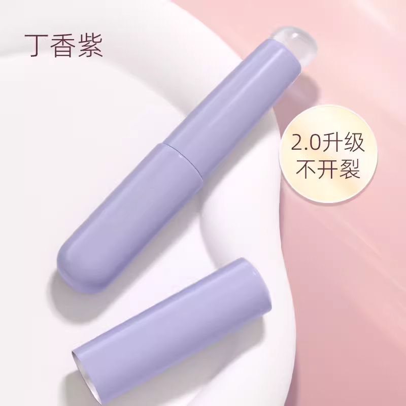 Q cepillo de labios de silicona suave con tapa cepillo de mascarilla de labios portátil lápiz labial especial mini lápiz labial de punta redonda cepillo de maquillaje image 12