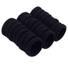 Black base hair rope, fresh elastic hair accessory, simple and elegant design, no hair damage