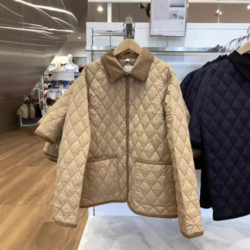 Japanese single children's clothing boys and girls quilted shirt-style jacket cotton winter coat jacket 471392