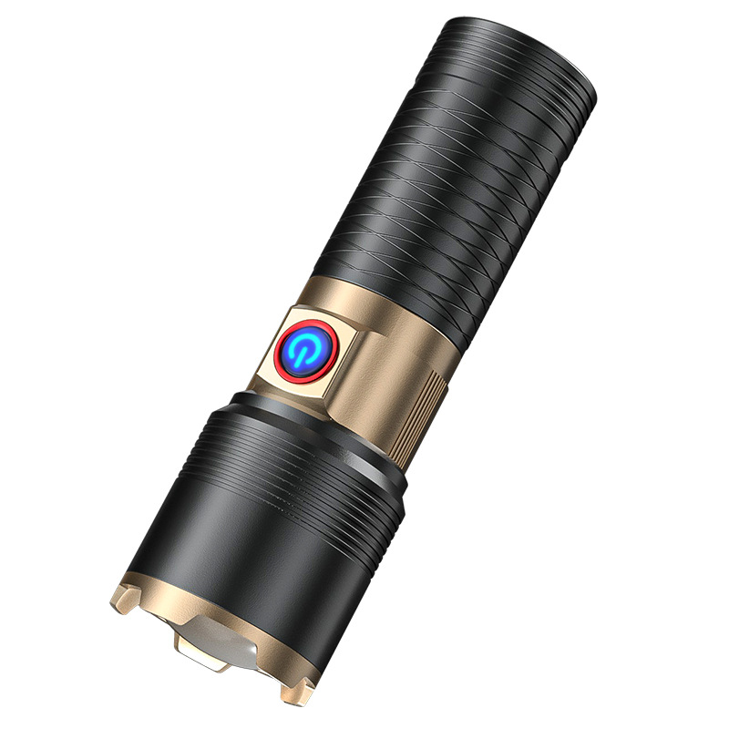 Transfronterizo nueva linterna brillante carga de luz alta láser al aire libre larga duración láser blanco portátil multifunción telecamera