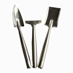 Potted Small Shovel Planting Flowers Raising Flowers Stainless Steel Pine Soil Flower Shovel Gardening Planting Fleshy Tools Three-piece Set Household