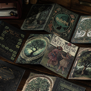 Vintage Foldable Cardstock Material for DIY Decoration and Journaling - Mountain Book Sound Series