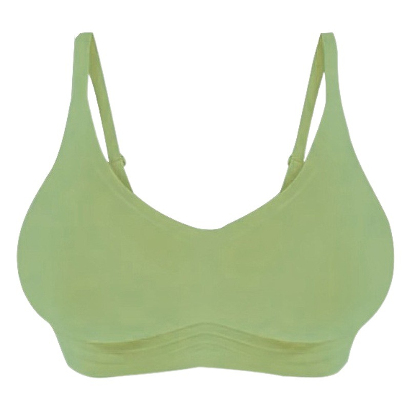 Figura de dibujos animados expansión jalea soporte suave ropa interior con hebilla las mujeres pequeño pecho push up grande sujetador inalámbrico sin costuras