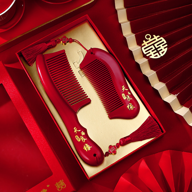 Wedding Combs A Pair of High-end Wedding Combs Bride Accompanying Red Wedding Words Pair of Combs Dowry Wedding Supplies Wedding Combs A Pair of High-end Wedding Combs Bride Accompanying Red Wedding Words Pair of Combs Dowry Wedding Supplies