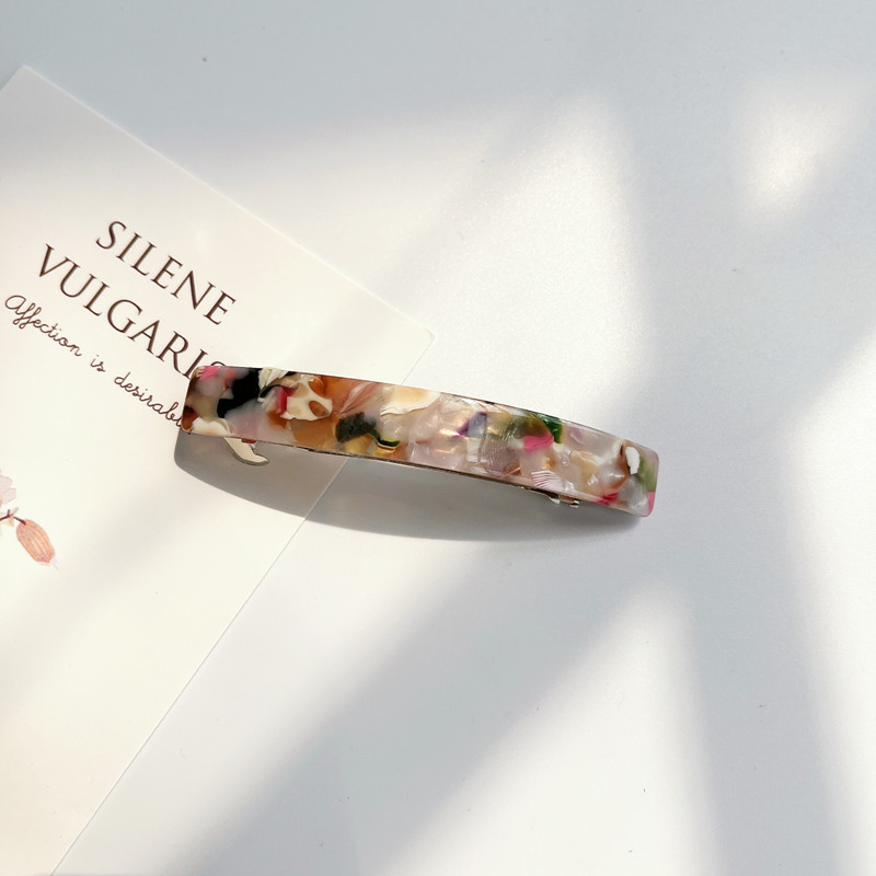 11g Weight Hair Clip Hair Accessories Type 1 Piece Quantity Holiday, Daily Occasion Acetic acid sheets Material Color Block Pattern Women's Gender Simple Style, Classic Style Style Women's Simple Style Classic Style Color Block Acetic Acid Sheets Hair Clip 5