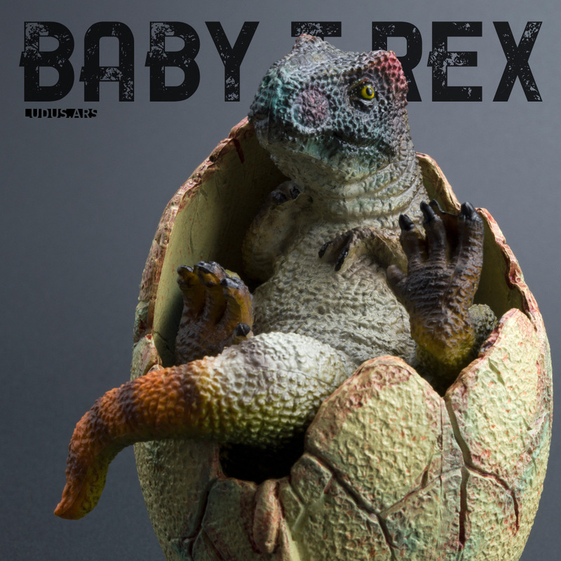 Cross-Border Realistic Hatching Dinosaur Egg Baby Model Toy Solid Jurassic Tyrannosaurus Spinosaurus Figurine Ornament