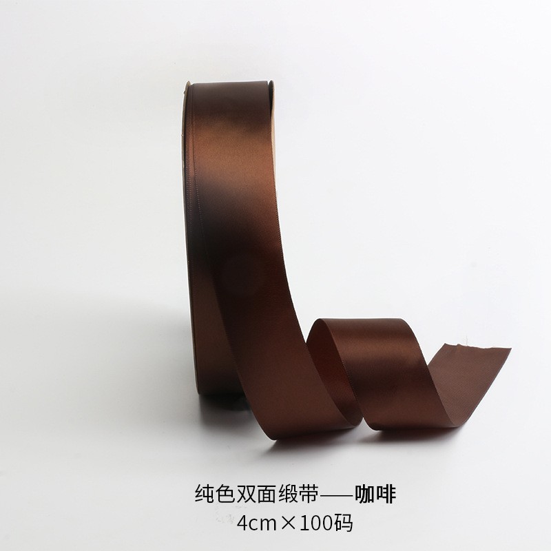 Cinta de 4cm de flores al por mayor cinta de poliéster multicolor cinta cinta de boda cinta floristería paquete de flores material de bricolaje hecho a mano