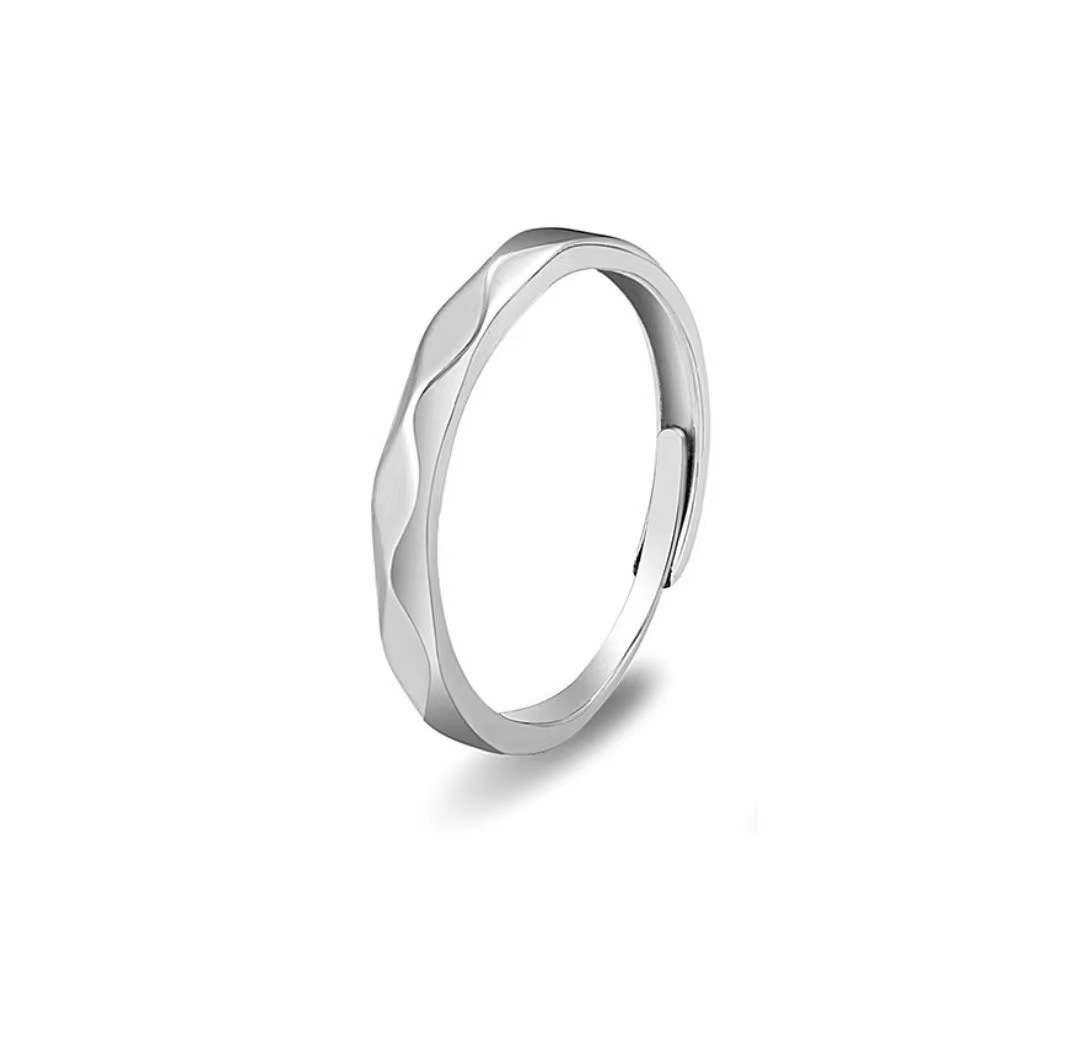 Nuevo s925 plata esterlina micro-con incrustaciones de mariposa par anillo un par de nicho diseño hombres y mujeres fuente de anillo abierto venta al por mayor