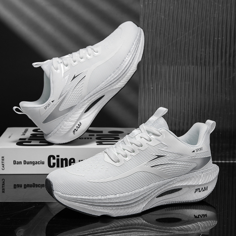 Nuevos zapatos de carreras transpirables para parejas elásticos de carbono zapatos deportivos de carreras de velocidad para hombres y mujeres zapatos de maratón profesionales para hombres image 5