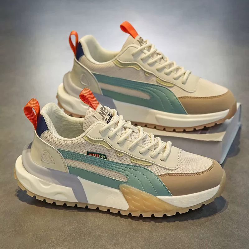 Мужские кроссовки 2025 года, новые осенние, сетчатые, дышащие, в стиле Форреста Гампа, повседневные, для бега, на толстой подошве, увеличивающие рост, универсальные спортивные кроссовки