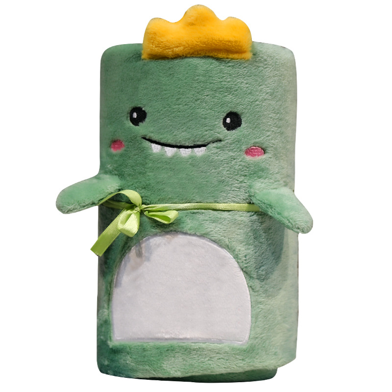 Animal de dibujos animados coral rollo manta Oficina siesta manta aire acondicionado manta estudiante niños pequeña manta grupo edificio empresa regalo