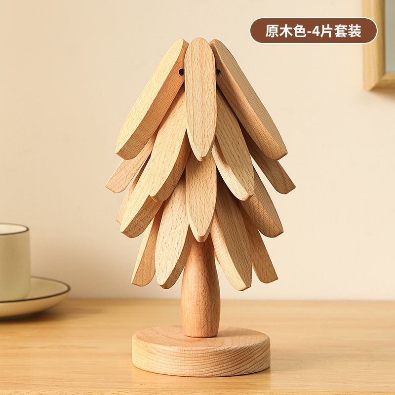 一棵树隔热垫实木耐高温家用客厅厨房餐桌垫木质防烫垫杯垫|undefined