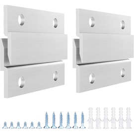 法式夹板图片挂钩,铝 Z 型挂钩互锁壁挂支架五金套件用于悬挂图片