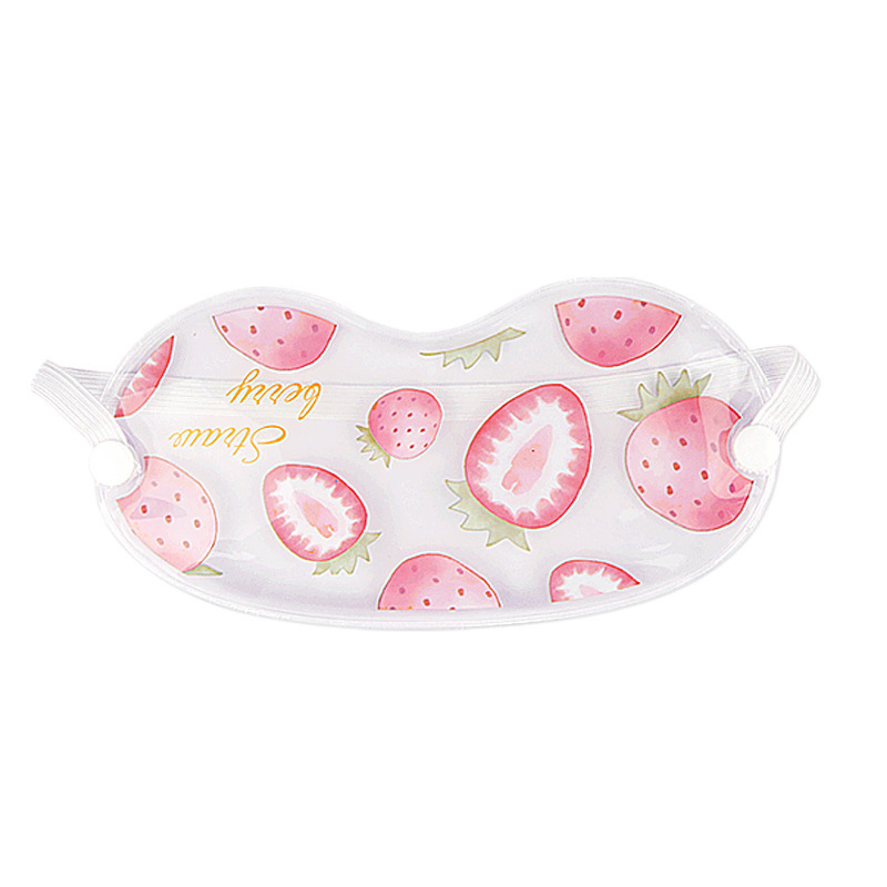 얼음 아이 마스크-투명 딸기