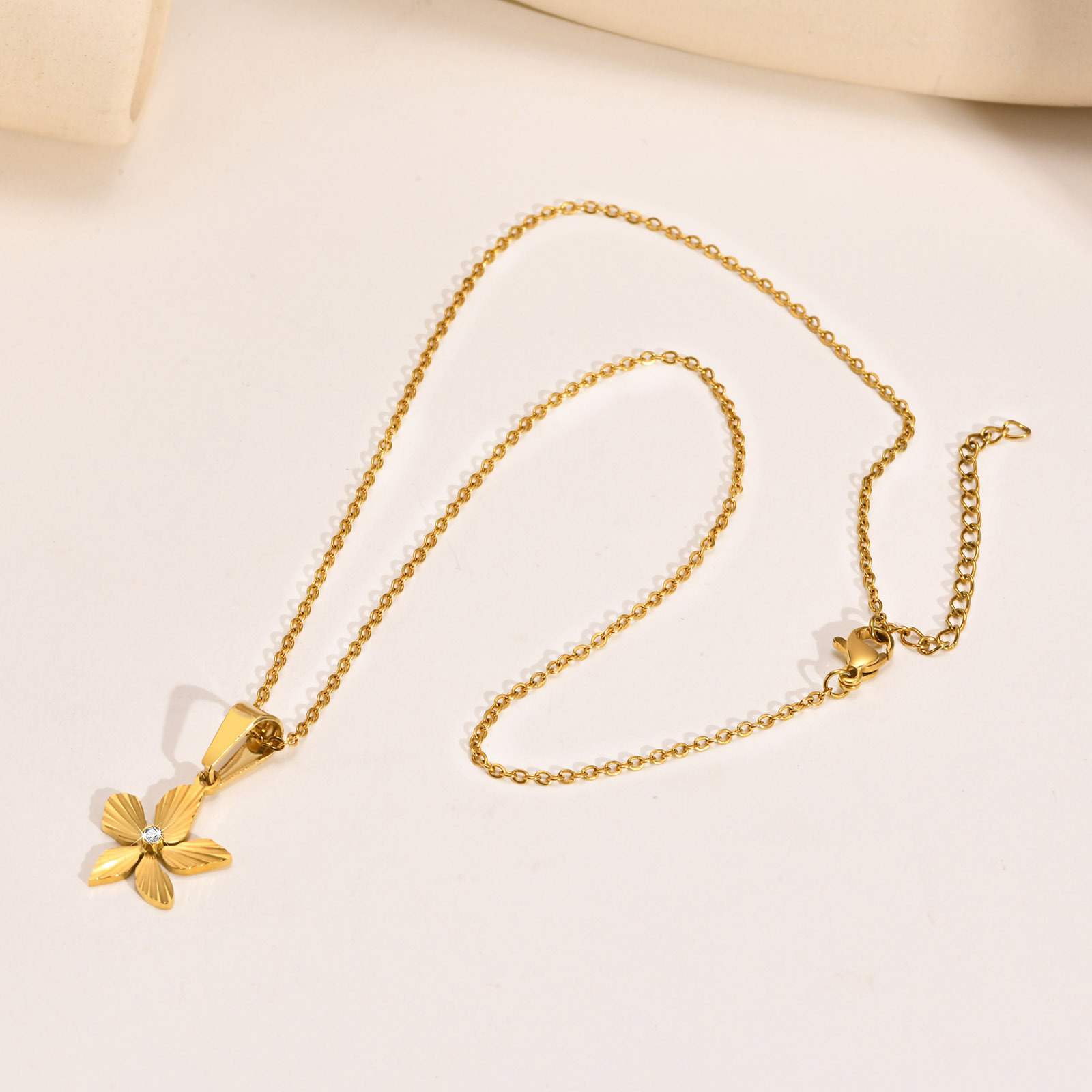 Simple Style Star Stainless Steel Plating Pendant Necklace 1 Piece