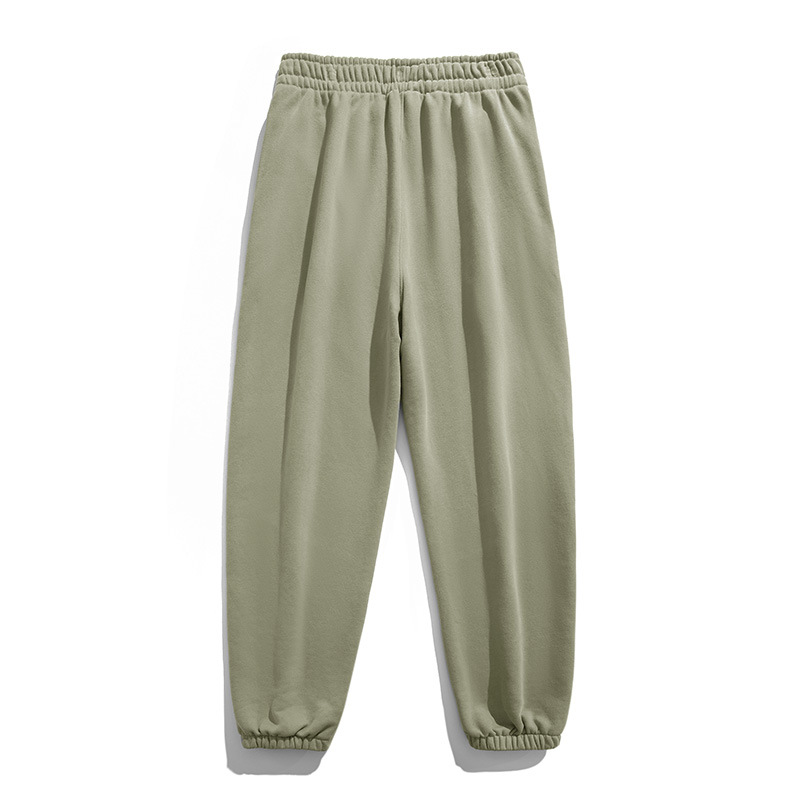 2023 otoño e invierno nuevo 350g Terry sweatpants hombres y mujeres mismo engrosado cómodo deportes casual moda elástico boca