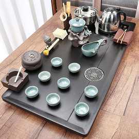 茶具套装家用茶盘全自动底部上水烧水壶一体整套功夫茶台办公茶海