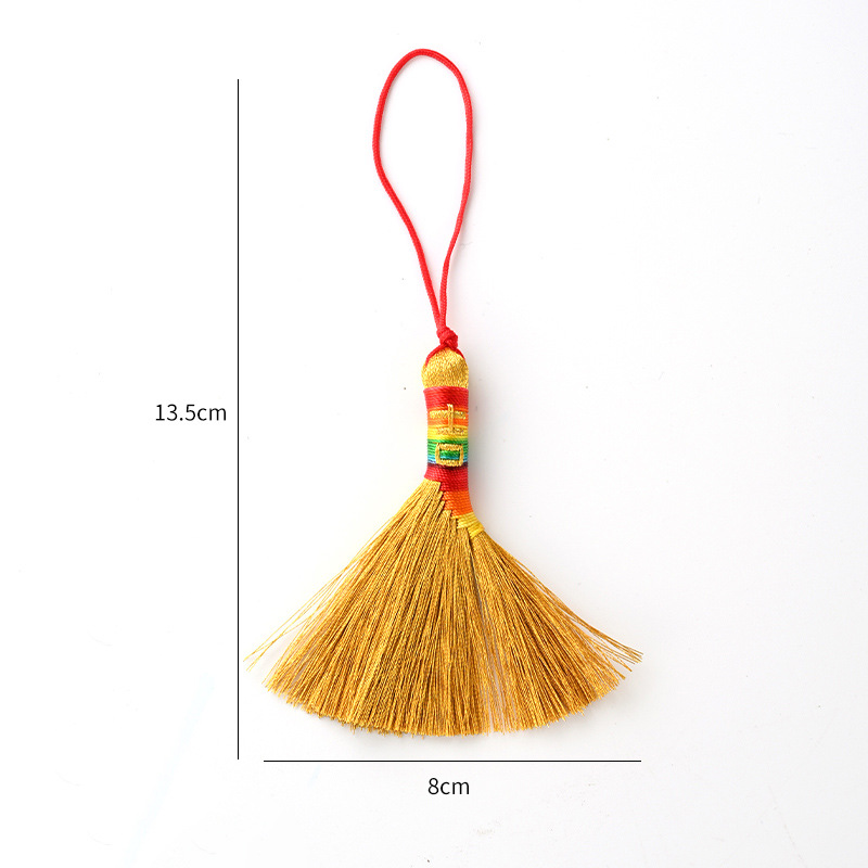 Año Nuevo Año Nuevo Barril Ping An Kang Liuliu Escoba Colgante Decoración Colgante Colgante Campana