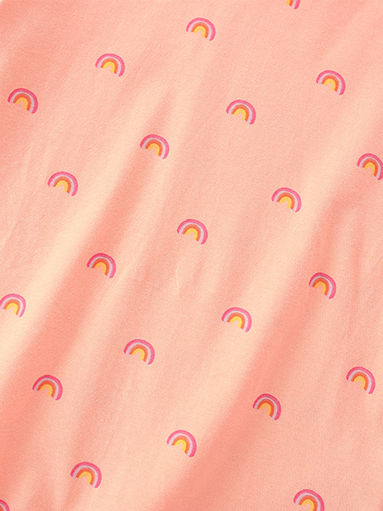 Malwee transfronterizo verano nueva ropa infantil mangas cortas sueltas estilo transpirable encantador impresión de niñas camisas diarias