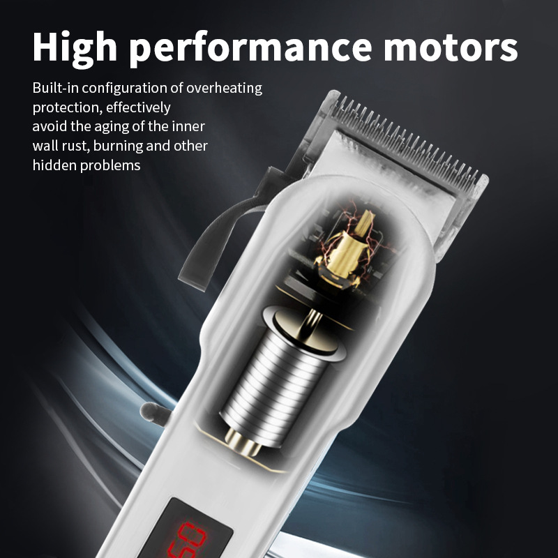Vízálló elektromos hajvágó USB elektromos hajvágó Elektromos hajvágó digitális kijelzős hajvágó univerzális hajvágó eszköz_voghion.com
