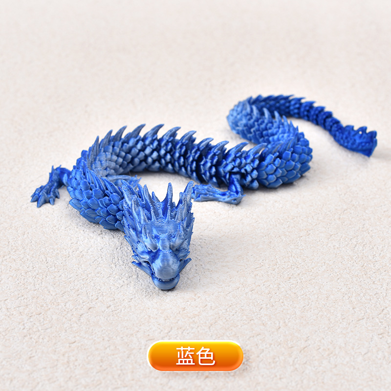 Ventas transfronterizas de juguetes impresos en 3D, adornos de dragón, animación de animales, moda de juego