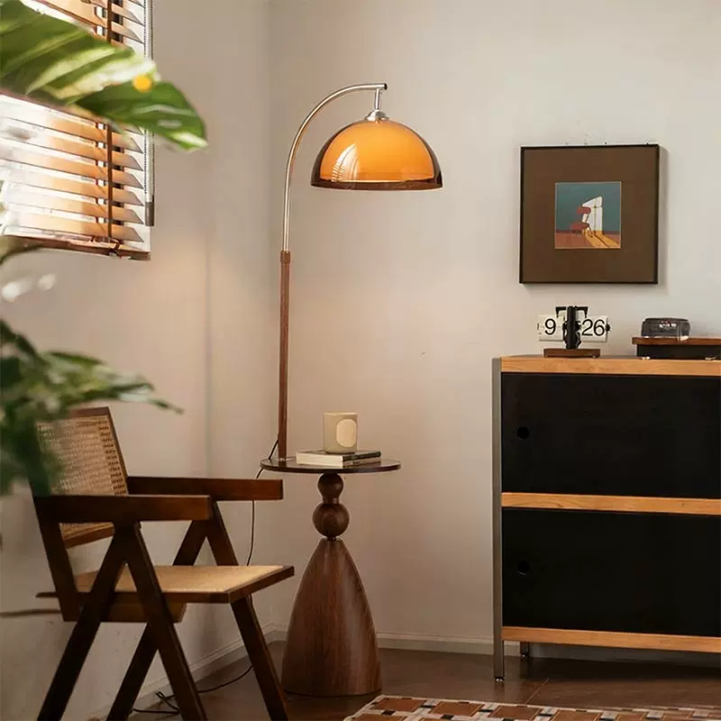 极物法式中古风置物落地灯客厅高颜值氛围灯卧室床头立式台灯