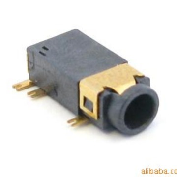工厂优惠价供应2.5/3.5 SMT沉板耳机插座 6.35mm麦克风插座