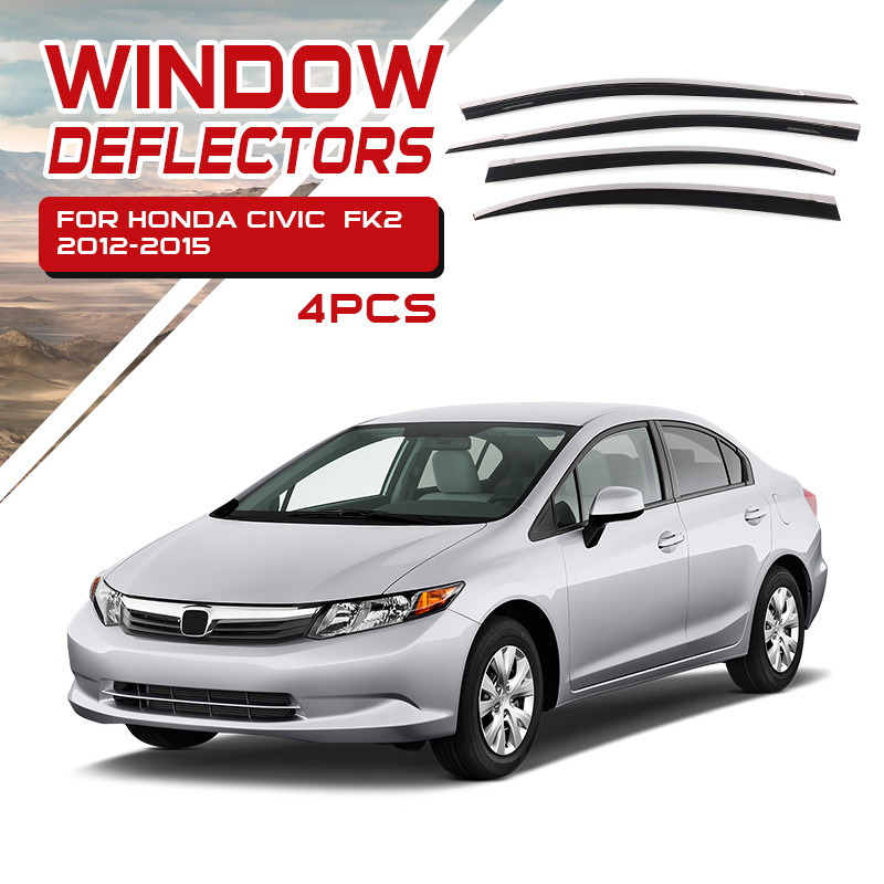 Adecuado para Honda Civic Sunwear, ventana, protector de lluvia, ceja de lluvia, Honda civic Window Deflector