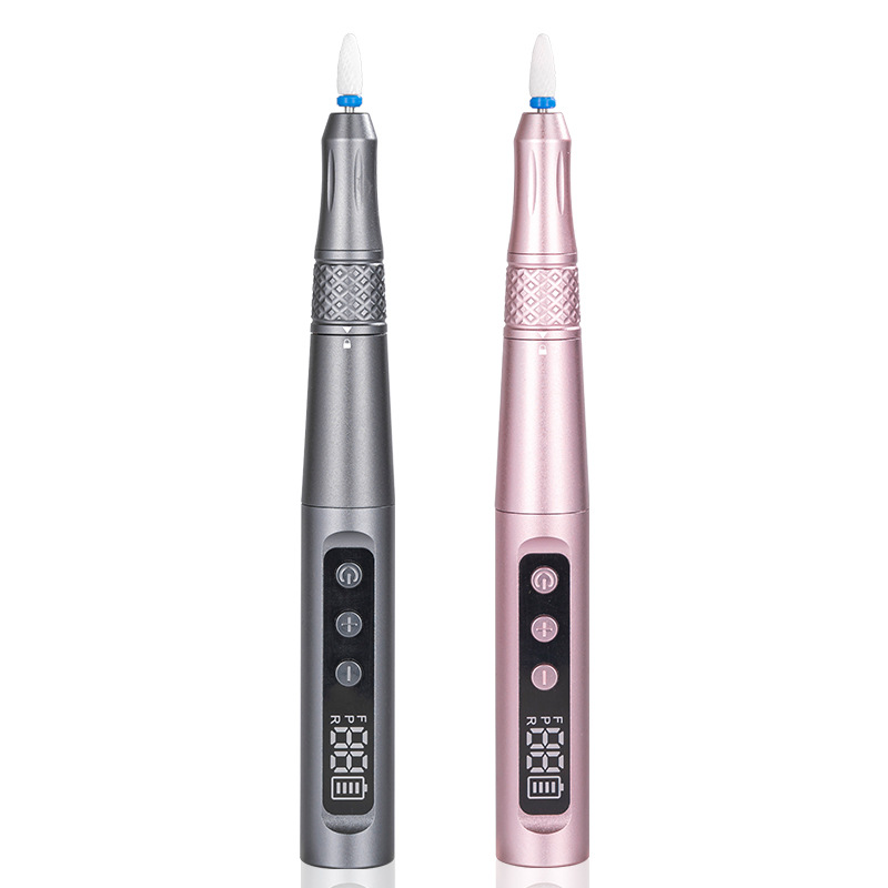 Pulidora de uñas de alta velocidad transfronteriza, máquina portátil silenciosa para remover y pulir uñas, amoladora eléctrica de uñas para el hogar, personalizable.
