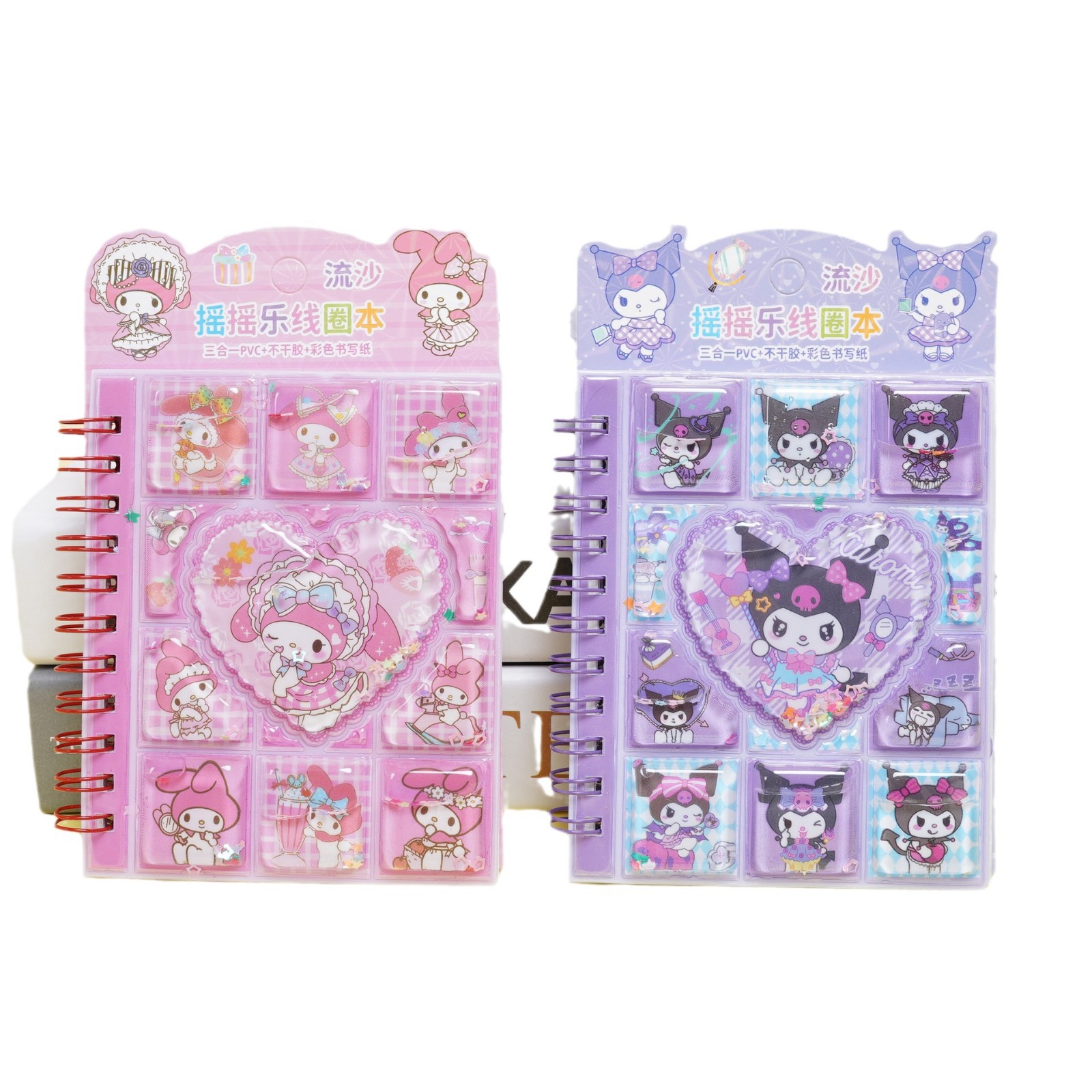 新品サンリオ流砂ロッキングサークル本スリーインワンカラーメモ帳クロミメッティペンダント本