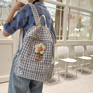 New Large-Capacity Schoolbag Junior High School Girl's Pain Bag Student Class Commuting Backpack Girl's Versatile Backpack