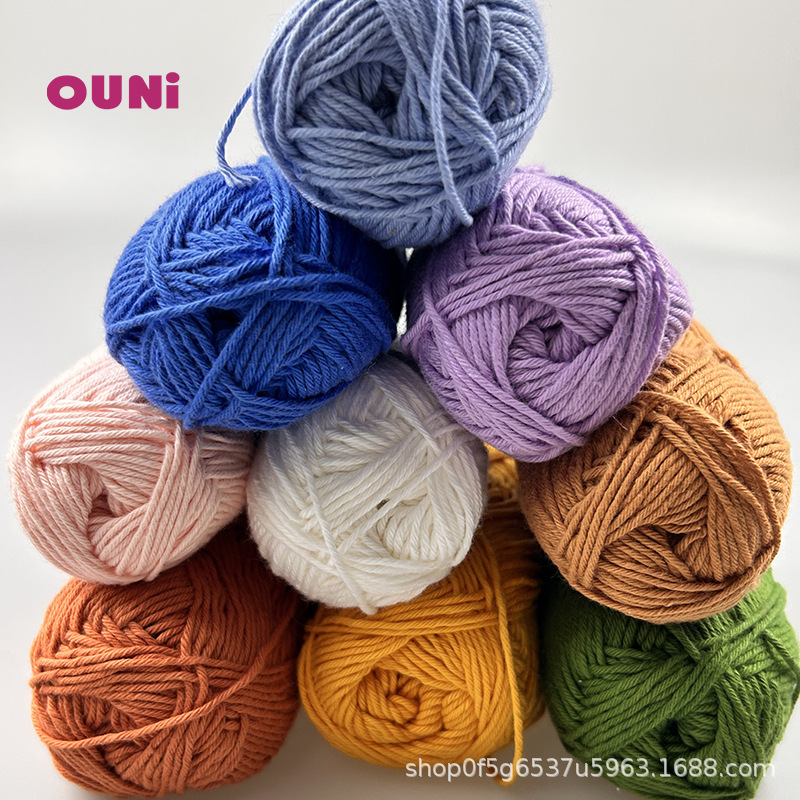 菲律宾美国畅销电商产品100%精梳纯棉6股加捻合股50克