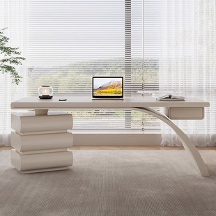 Cream Style Table White Home Small Apartment Table Computer Office Table Accessible Luxury Table Straight Leg French Desk