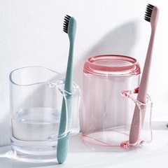 Toothbrush cup, mouthwash cup, toothbrush cup, toothbrush storage box, oral care cup, mouthwash cups, household simple transparent couple cups