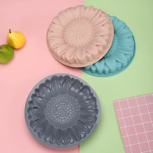 Cross-Border Hot-Selling Sunflower Stepping Stone Mold Silicone Baking Tray Children's DIY Gardening