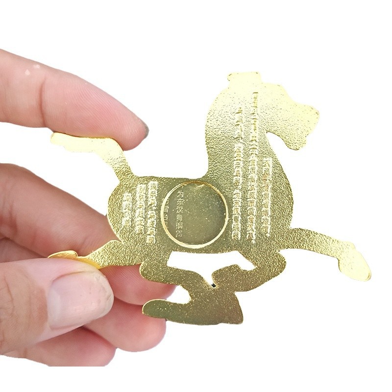 간쑤 선물 문화 창작 말 밟고 날아다니는 제비 냉장고 자석 여행 기념품 메시지 스티커 금속 수공예 기념품