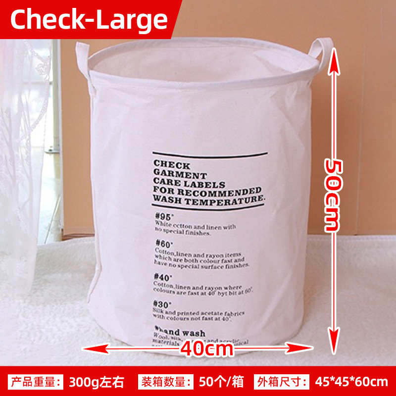 Posta gratuita casera gran cartón plegable tela algodón y lino juguetes caseros almacenamiento barril