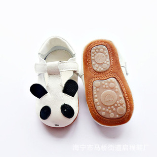 A generation of 0-2 years old leather baby toddler shoes infant indoor shoes toddler shoes hard bottom buckle