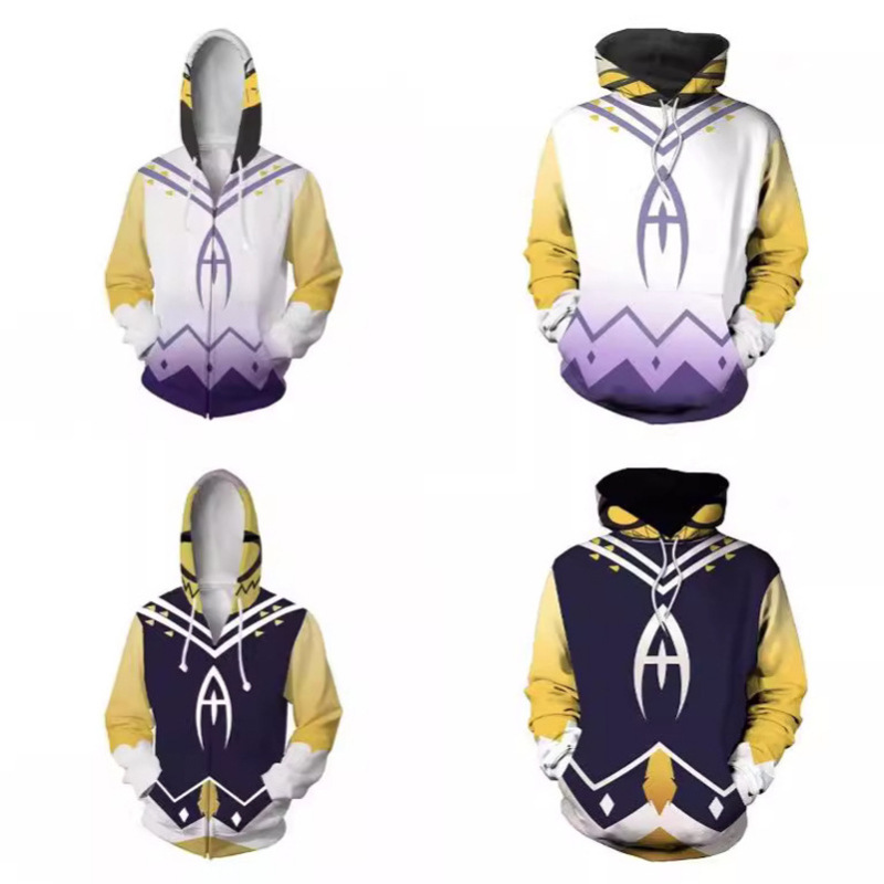 Clearance Sale: Hazbin Hotel Adam Cosplay Cardigan Hazbin3D Digital Print Sports Hoodie Sweatshirt Clearance Sale: Hazbin Hotel Adam Cosplay Cardigan Hazbin3D Digital Print Sports Hoodie Sweatshirt