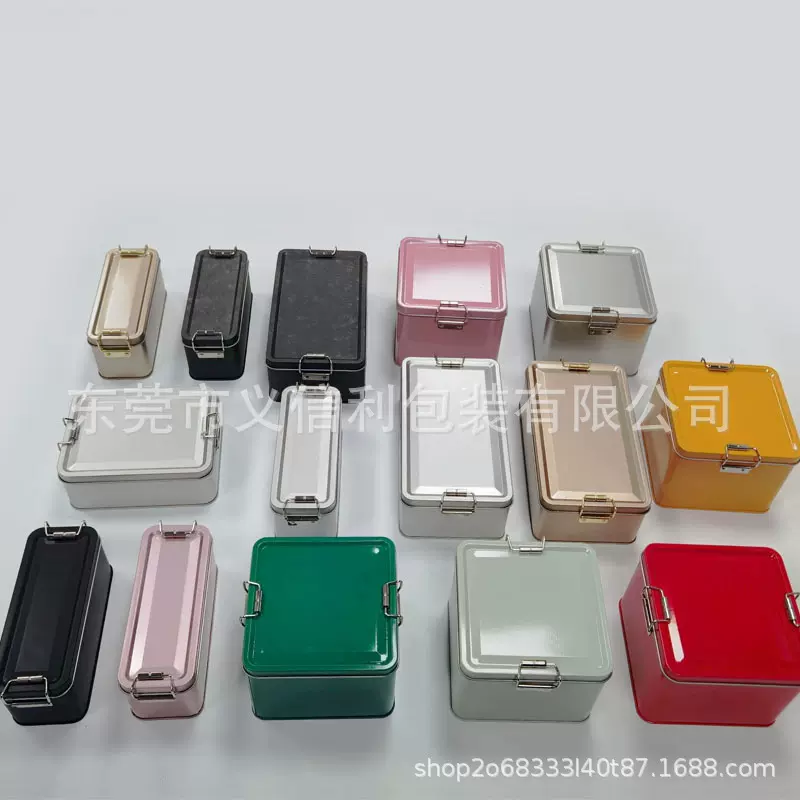小铁盒马口铁盒子凤梨酥蛋糕盒茶叶糕点烘培包装复古怀旧现货