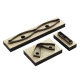 Simple bow blanking knife mold leather knife mold finished 8.5 * 6cm Japanese knife Material + wood board