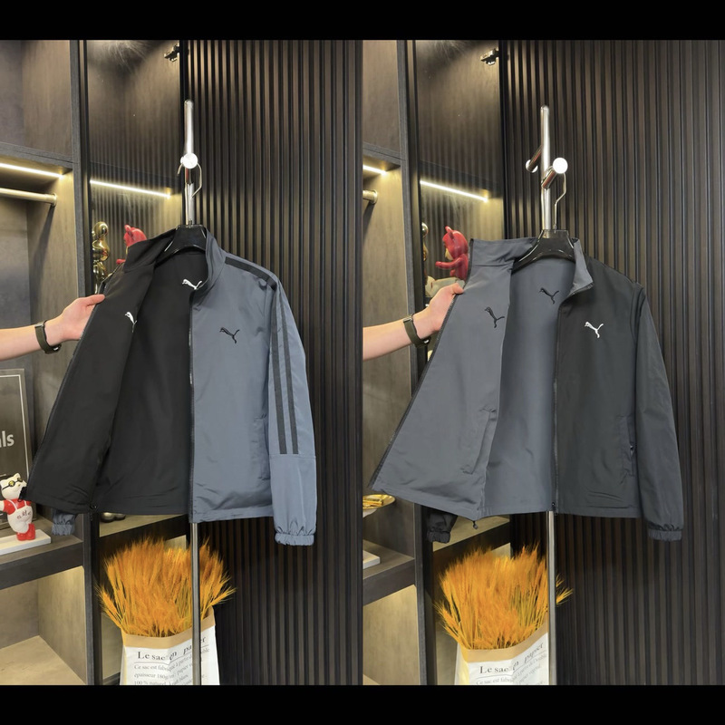 Jian Shang シンプル紳士服店 【両面服】春新作刺繍入り万能カジュアルファッションジャケット|undefined
