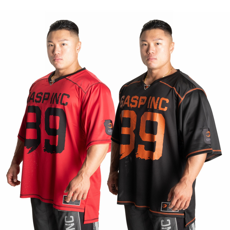 Muscle war sports loose casual breathable mesh stitching embroidered printed short sleeve Muscle war sports loose casual breathable mesh stitching embroidered printed short sleeve